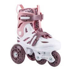 Otroški rolerji Cariboo Ballerina z LED kolesi, vijolični 26-30, B-046-FI-XS