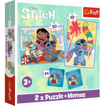Trefl Lilo in Stitch 2v1 sestavljanka + igra za spomin