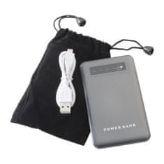 A DESIGN Powerbank Kingsville – 4.000 mAh, siv