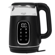 Adler Grelnik vode AD 1305-BS, 2200W, 1.7L, LED, črno-srebrn