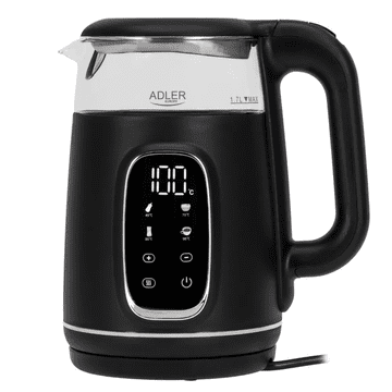 Adler Grelnik vode AD 1305-BS, 2200W, 1.7L, LED, črno-srebrn