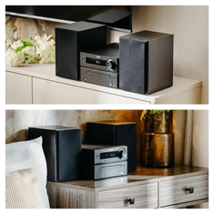 Adler Mini HI-FI sistem AD 1917, FM, CD, USB, Bluetooth, ura, pilot, 2x25W