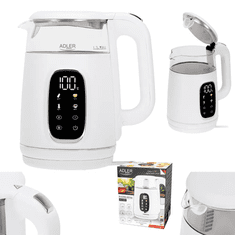 Adler Grelnik vode AD 1305-WS, 2200W, 1.7L, LED, belo-srebrn