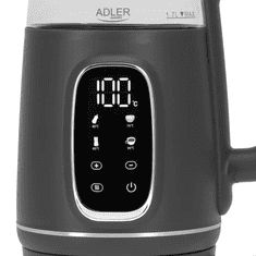 Adler Grelnik vode AD 1305-GS, 2200W, 1.7L, LED, sivo-srebrn