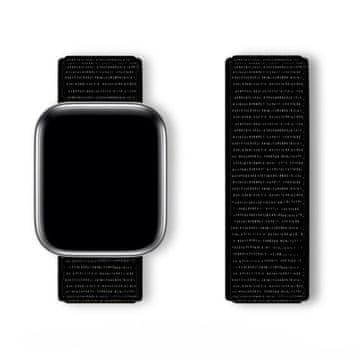 BStrap Sport Loop pašček za Apple Watch 38/40/41 mm, črn
