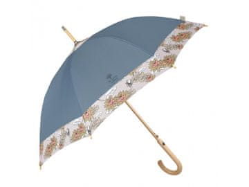 Perletti Eleganten ženski dežnik Perletti Green "Fiori di Loto" - bencinsko zelena, 19159