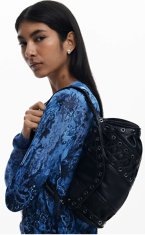 Desigual Ženska torbica Tango Črna našita Zar 25WAXP362000