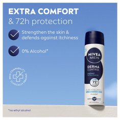 Nivea Antiperspirant v spreju Men Derma Control Defend (Antiperspirant) 150 ml