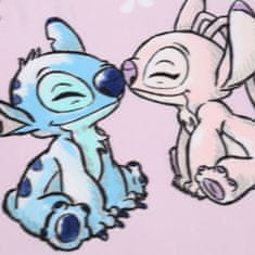 Disney DISNEY Stitch Svetlo vijolična MEHKA odeja POLAROVI FLISOVI, pregrinjalo za otroško posteljo 100x150 cm, OEKO-TEX
