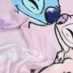 Disney DISNEY Stitch Svetlo vijolična MEHKA odeja POLAROVI FLISOVI, pregrinjalo za otroško posteljo 100x150 cm, OEKO-TEX