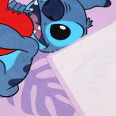 Disney DISNEY Stitch Angel HITRO SUŠILNI Plažna brisača, kopalna brisača za otroke BOMBAŽA 70x140 cm OEKO-TEX
