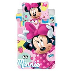 Disney DISNEY Minnie Mouse BOMBAŽNA posteljnina z zadrgo, otroška za otroško posteljico, 100% BOMBAŽ, 100x135 cm Oeko-Tex