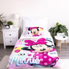 Disney DISNEY Minnie Mouse BOMBAŽNA posteljnina z zadrgo, otroška za otroško posteljico, 100% BOMBAŽ, 100x135 cm Oeko-Tex