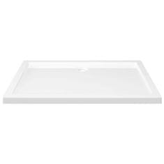 Vidaxl Pravokotna ABS tuš kad bela 70x100 cm