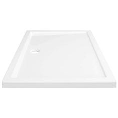 Vidaxl Pravokotna ABS tuš kad bela 70x100 cm