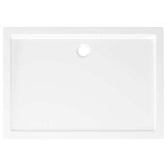Vidaxl Pravokotna ABS tuš kad bela 70x100 cm