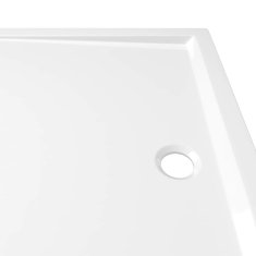 Vidaxl Pravokotna ABS tuš kad bela 70x100 cm