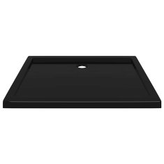 Vidaxl Pravokotna ABS tuš kad črna 80x100 cm
