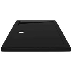 Vidaxl Pravokotna ABS tuš kad črna 80x100 cm