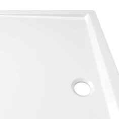 Vidaxl Pravokotna ABS tuš kad bela 80x120 cm