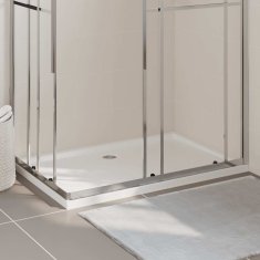 Vidaxl Pravokotna ABS tuš kad bela 80x120 cm