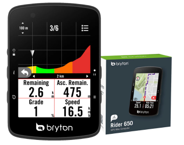 Bryton Rider 650 E kolesarski računalnik, USB-C