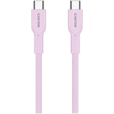 Canyon OnWire 60CL kabel, USB-C na USB-C, 60W, roza (CND-CCAP60AB10PK)