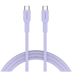 Canyon OnWire 60CL kabel, USB-C na USB-C, 60W, vijoličen (CND-CCAP60AB10PU)