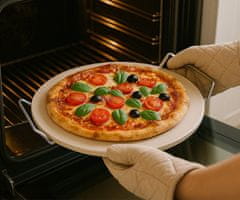 Alpina BBQ Pizza kamen za pico, 33cm, bel