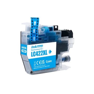 Toner123 Kompatibilna Kartuša za Brother LC422XLC / MFC-J5340DW, MFC-J5345DW, MFC-J5740DW, MFC-J6540DW, MFC-J6940DW - cyan XL