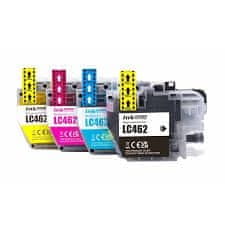 Toner123 Komplet Brother 4x LC462XL / MFC-J2340DW, MFC-J3540DW, MFC-J3940DW kompatibilne kartuše (4) - črna XL, cyan XL, magenta XL, rumena XL