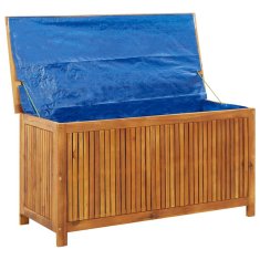 Vidaxl Vrtna škatla 113x50x58 cm trden akacijev les