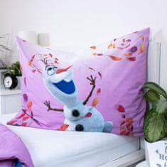 Disney DISNEY Frozen Vijolična DVOSTRANNA, bombažna otroška posteljnina z zadrgo, 100% BOMBAŽ 140x200cm+70x90cm OEKO-TEX 