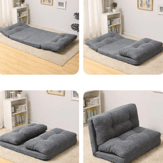 Smania Zložljiv mini talni kavč LoungeFlex | Nastavljivi kavč | Zložljiv kavč za majhne prostore