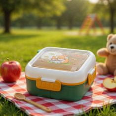 Brandani Otroška posoda za hrano Lunch Box Medvedek 18x18xh9cm / plastika