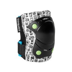 Komplet 2 otroških ščitnikov Cariboo Jump, modro-zelene barve, M, D-563-M