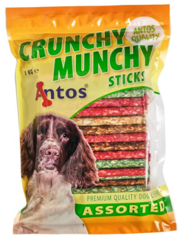 ANTOS Crunchy Munchy Mix palčke, za pse, 1 kg