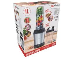 Alpina smoothie blender, 1200 W, 1 L, črno-srebrn