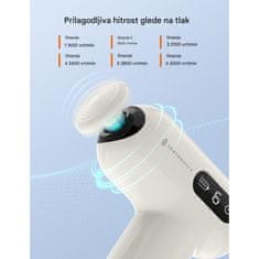 TaoTronics masažna pištola, bela (20-21010-002)