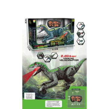 Denis RC VeloCiraptor na baterije, s svetlobo, zvokom, hojo