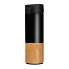 A DESIGN Vakuumska termovka Sheffield z bambusovim dnom – 500 ml