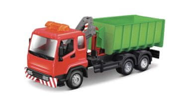 BBurago 1:43 servisno vozilo Hooklift in tovornjak z žerjavom