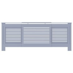 Vidaxl Pokrov za radiator MDF siv 205 cm