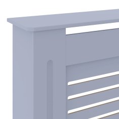 Vidaxl Pokrov za radiator MDF siv 205 cm