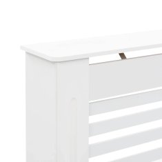 Vidaxl Pokrov za radiator bel 112x19x81,5 cm MDF