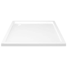 Vidaxl Kvadratna ABS tuš kad bela 80x80 cm