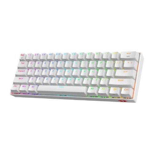 Draconic K530RGB PRO mehanska tipkovnica, brezžična, rdeča stikala, Bluetooth, bela, RGB osvetlitev