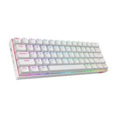 Redragon Draconic K530RGB Pro mehanska tipkovnica, brezžična, Bluetooth, bela