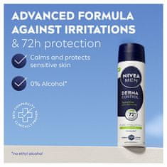 Nivea Antiperspirant v spreju za občutljivo kožo Men Derma Control Sensitive (Antiperspirant) 150 ml
