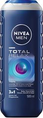 Nivea Men Total Relax (gel za prhanje za telo, obraz in lase) 500 ml